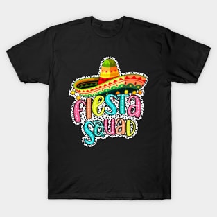 Fiesta Squad Mexican Party 5 Cinco De Mayo Somebro Hat T-Shirt